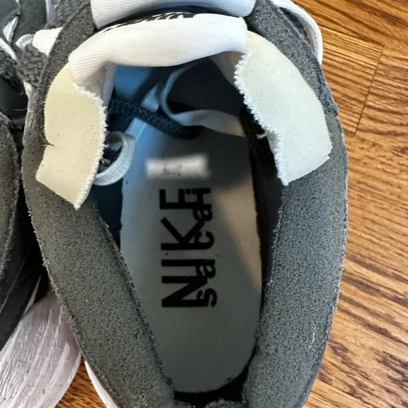 Nike sacai x Blazer low Iron Grey size 8 men - Picture 6 of 7